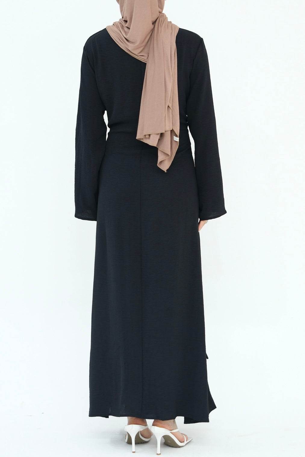 Hanadi Wrap Maxi Dress Abaya 822 - Black